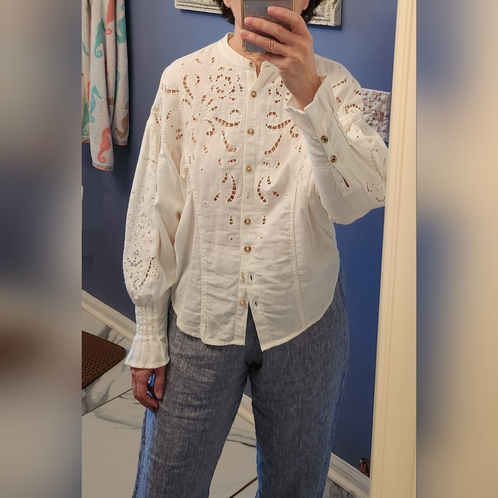 Pilcro By Antropologie Long Sleeve Blouse